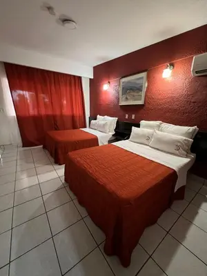 Cama o camas de una habitación en Hotel La Quinta Posada Real