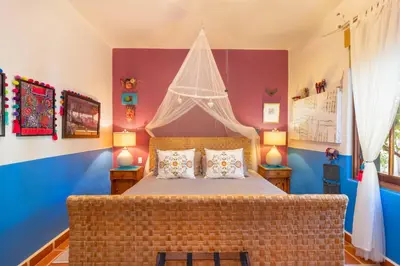 Cama o camas de una habitación en Casa Milagro