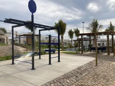 Zona de juegos infantil en Sexy Casa 12 Alberca Templada Playa