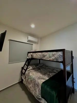Cama o camas de una habitación en Departamento en Mazatlán Torre Zuñiga