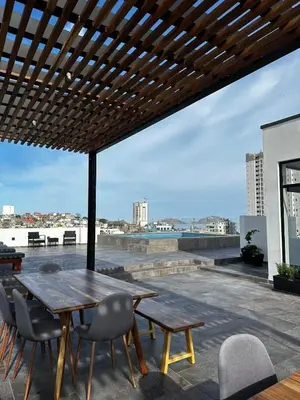 Un balcón o terraza de Departamento en Mazatlán Torre Zuñiga