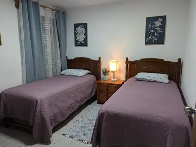 Cama o camas de una habitación en Barcena