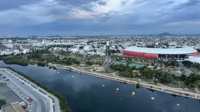 Vista de un río cerca de este apartamento