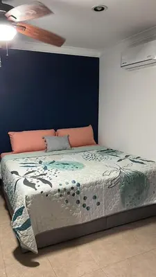 Cama o camas de una habitación en Facturamos, Un descanso ideal, a 5 minutos del malecón