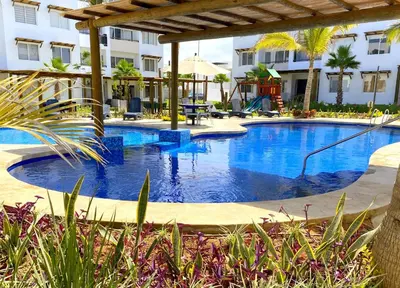 Plano de Nuevo y Muy Bonito Departamento Con Vista a la Alberca - Residencial Almarena I