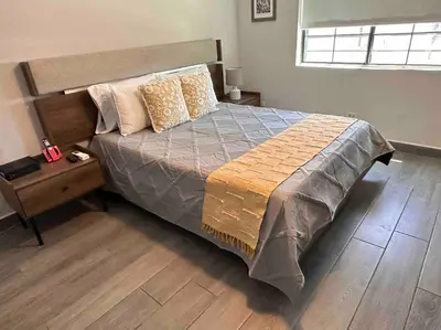 Cama o camas de una habitación en Hermosa y cómoda casa