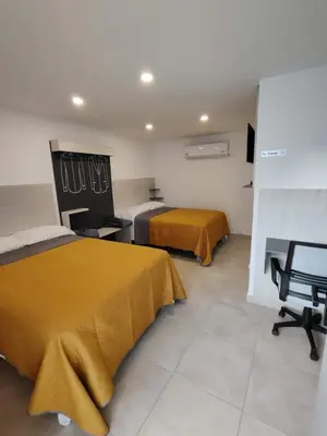 Cama o camas de una habitación en San Marcos Hotel Guaymas