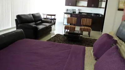 Zona de estar de Premier Hotel Suites