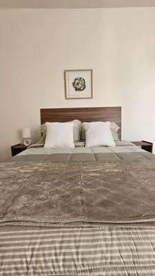 Cama o camas de una habitación en Departamento #3 Equipado en el Campestre