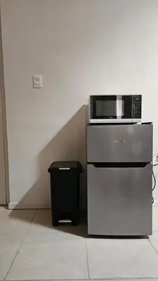 Una cocina o zona de cocina en Departamento #3 Equipado en el Campestre