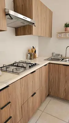 Una cocina o zona de cocina en Departamento #4 Equipado en el Campestre
