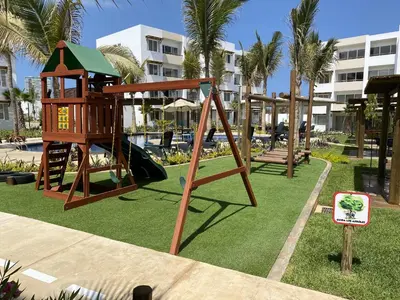 Zona de juegos infantil en Nuevo Departamento con Excelente Ubicación y Muy Bonita Alberca - Residencial Almarena II