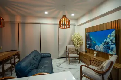 Zona de estar de Mazatlán departamento por malecon