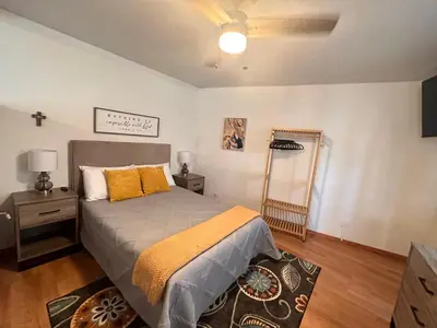Cama o camas de una habitación en Acogedor departamento en Nogales