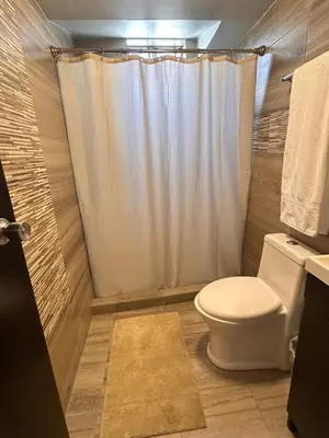 Un baño de Acogedor departamento en Nogales