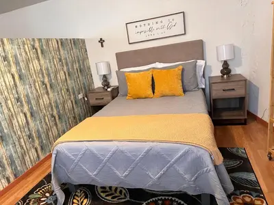 Cama o camas de una habitación en Acogedor departamento en Nogales