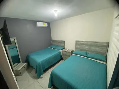 Cama o camas de una habitación en Departamento Piso 1