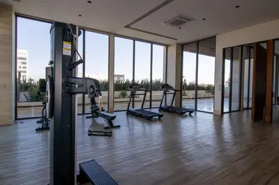Gimnasio o instalaciones de fitness de En el malecón con vistas al lago y mar by G P S rentas