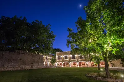 Jardín al aire libre en La Casona Del Banco Hotel Boutique