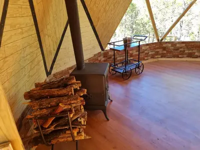 Zona de estar de Glamping Town