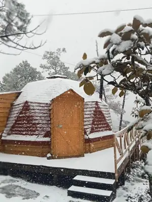 Glamping Town en invierno