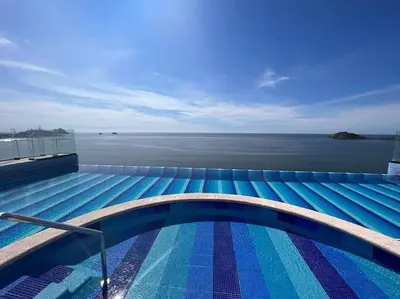 Piscina en o cerca de Super depa sobre el malecon alberca infinity