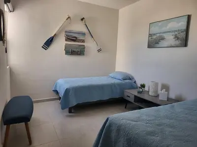 Cama o camas de una habitación en Casa Coral de Cortes