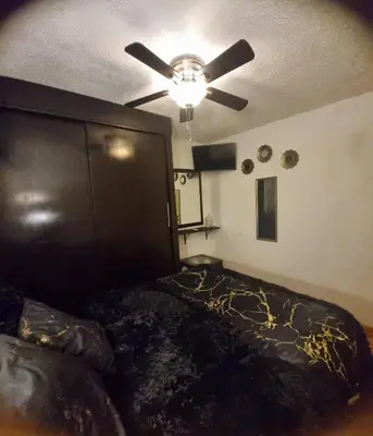 Cama o camas de una habitación en Bonito Loft Capri, 5 m Consulado
