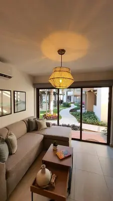 Zona de estar de Bonito Departamento cerca de las Playas del Puerto de Mazatlán.