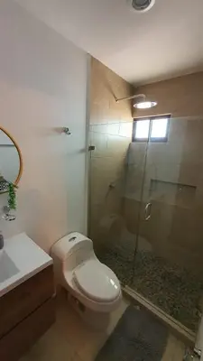 Un baño de Bonito Departamento cerca de las Playas del Puerto de Mazatlán.