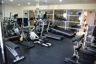 Gimnasio o instalaciones de fitness de Los Herederos Hotel Piedras Negras