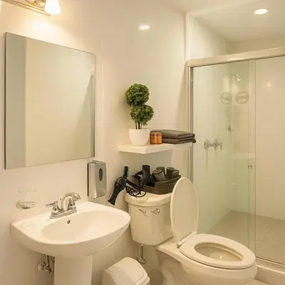 Un baño de Sunset Suites Mazatlán at Lomas de Mazatlán