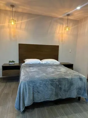 Cama o camas de una habitación en Depa Danzante