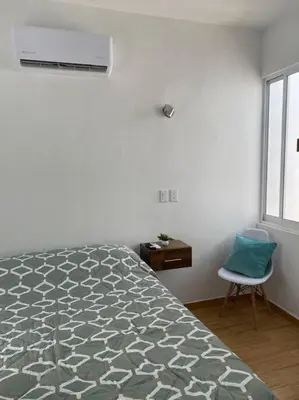 Cama o camas de una habitación en Departamento ‘El Bello’ en Palapa Ochoa