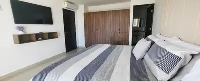 Cama o camas de una habitación en Torre Alba 103