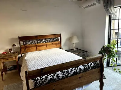 Cama o camas de una habitación en Casa de Flaco