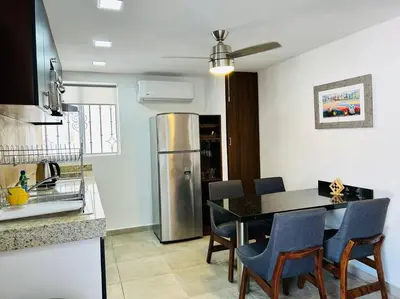 Una cocina o zona de cocina en Meson del capitan 9