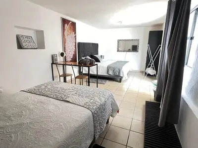 Cama o camas de una habitación en Casa Diaz calle 5 de mayo