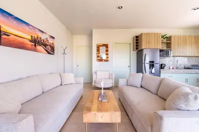 Una cocina o zona de cocina en Depa Amplio, Comodo, y Privado en Zona turistica
