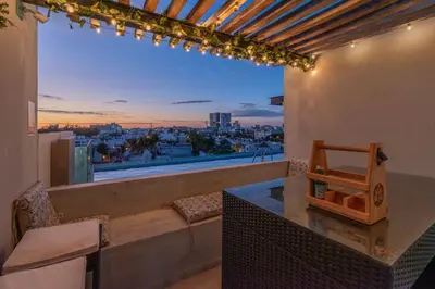 Plano de Penthouse Con Terraza en Zona Dorada