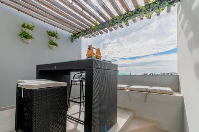 Plano de Penthouse Con Terraza en Zona Dorada