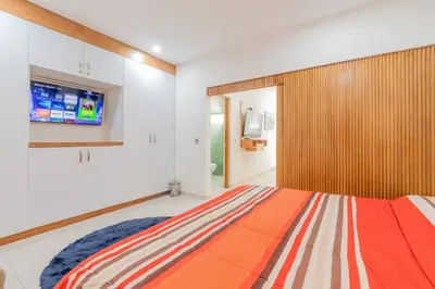 Cama o camas de una habitación en LOFT Lujoso y Moderno Con Cama King en Centrico Historico