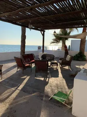 Plano de Three Palms right on the beach