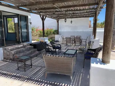 Plano de Three Palms right on the beach