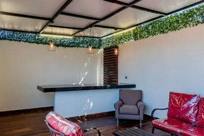 Zona de estar de Tokio Loft Loft Moderno en Centro de Durango