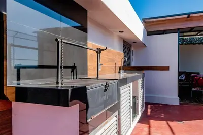 Una cocina o zona de cocina en Tokio Loft Loft Moderno en Centro de Durango