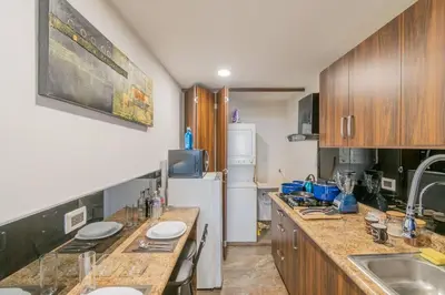 Una cocina o zona de cocina en New York Loft en Centro Historico con Roof Garden