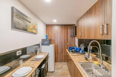 Una cocina o zona de cocina en New York Loft en Centro Historico con Roof Garden