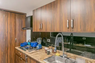 Una cocina o zona de cocina en New York Loft en Centro Historico con Roof Garden