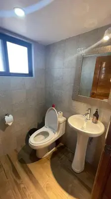 Un baño de Cabaña Alpina